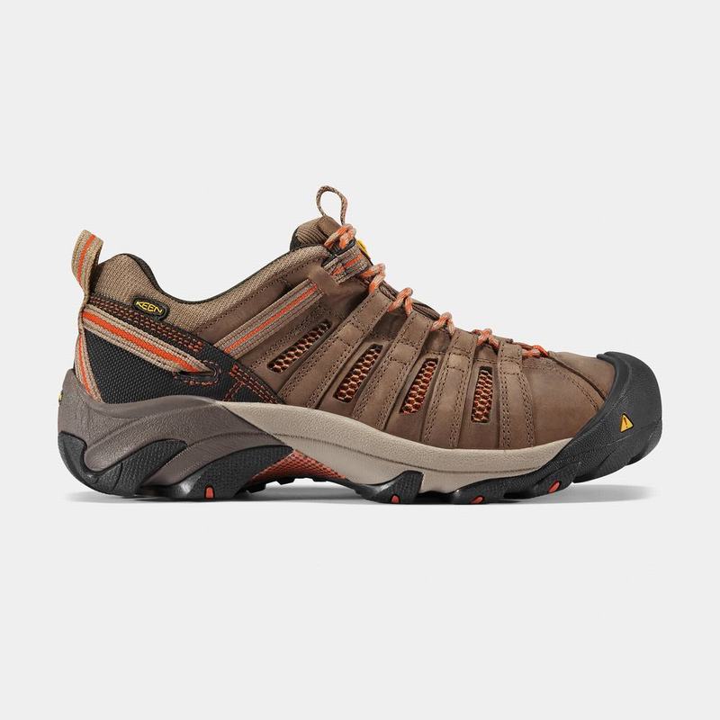 Keen Flint Kısa Steel Toe - Erkek Iş Ayakkabısı - Kahverengi - Türkiye (681329KZO)